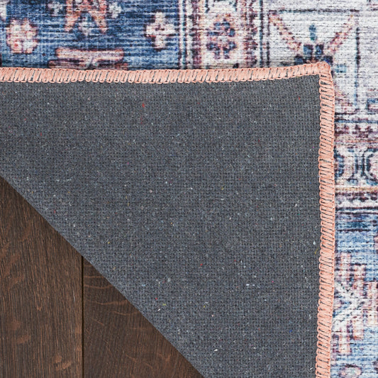 Nourison Home Grand Washables  Blue Multicolor  Traditional