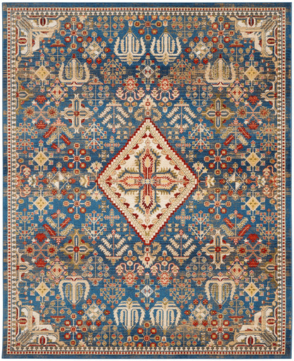 Nourison Home Karisma  Blue Ivory  Traditional