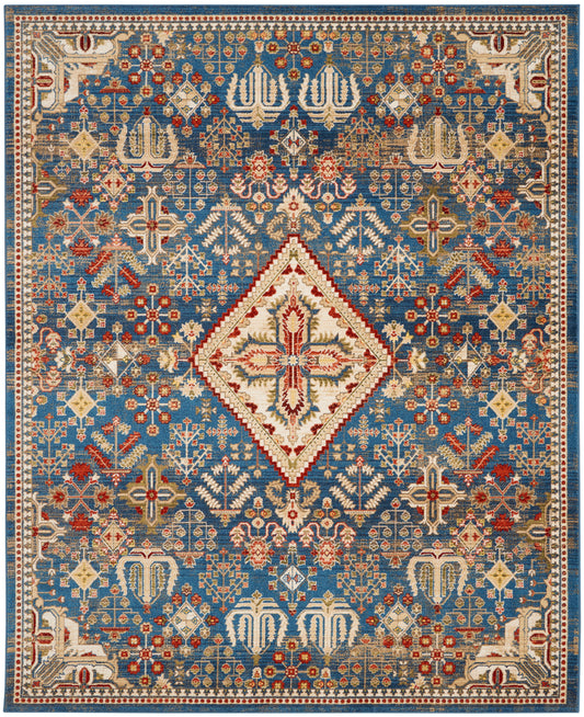 Nourison Home Karisma  Blue Ivory  Traditional