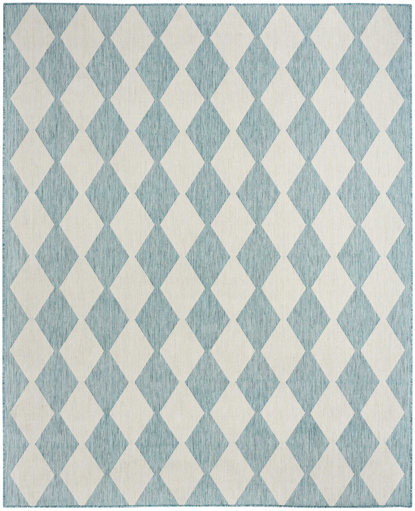 Nourison Home Positano POS04 Aqua Contemporary Power-loomed Rug