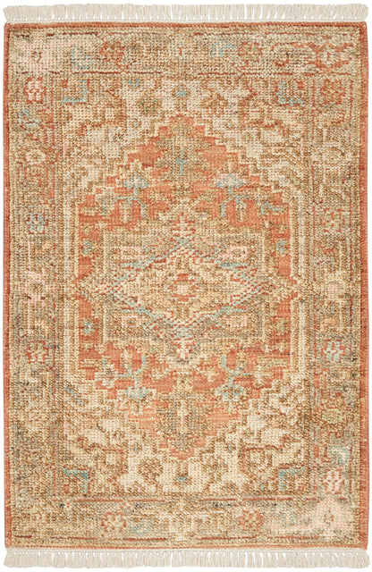 Nourison Home Heritage Vine HTV06 Rust Traditional Hand Knotted Rug