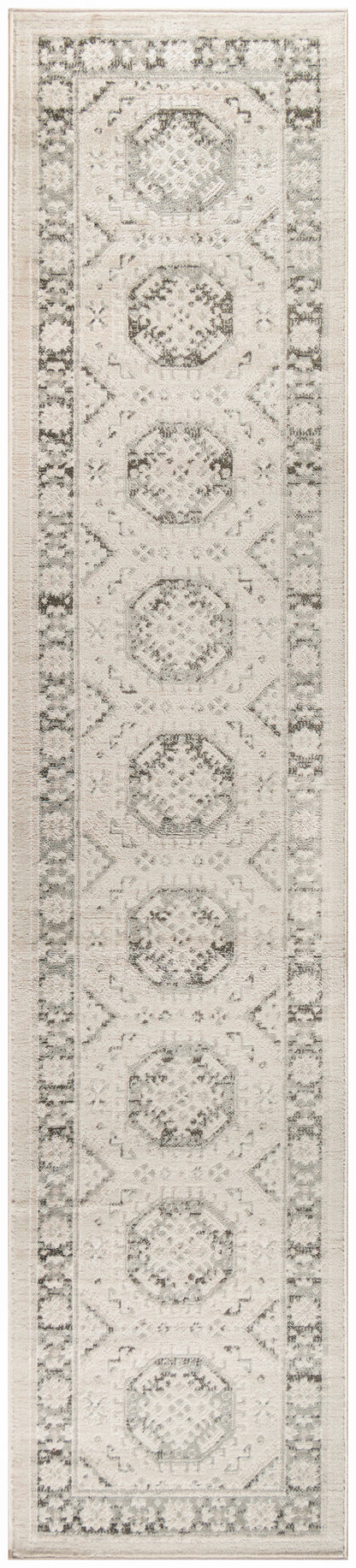 Nourison Home Serenity Home SRH01 Ivory Grey Traditional Loom-woven Rug