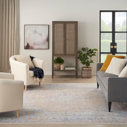 Nourison Home Elegant Heirlooms  Grey Gold  Traditional