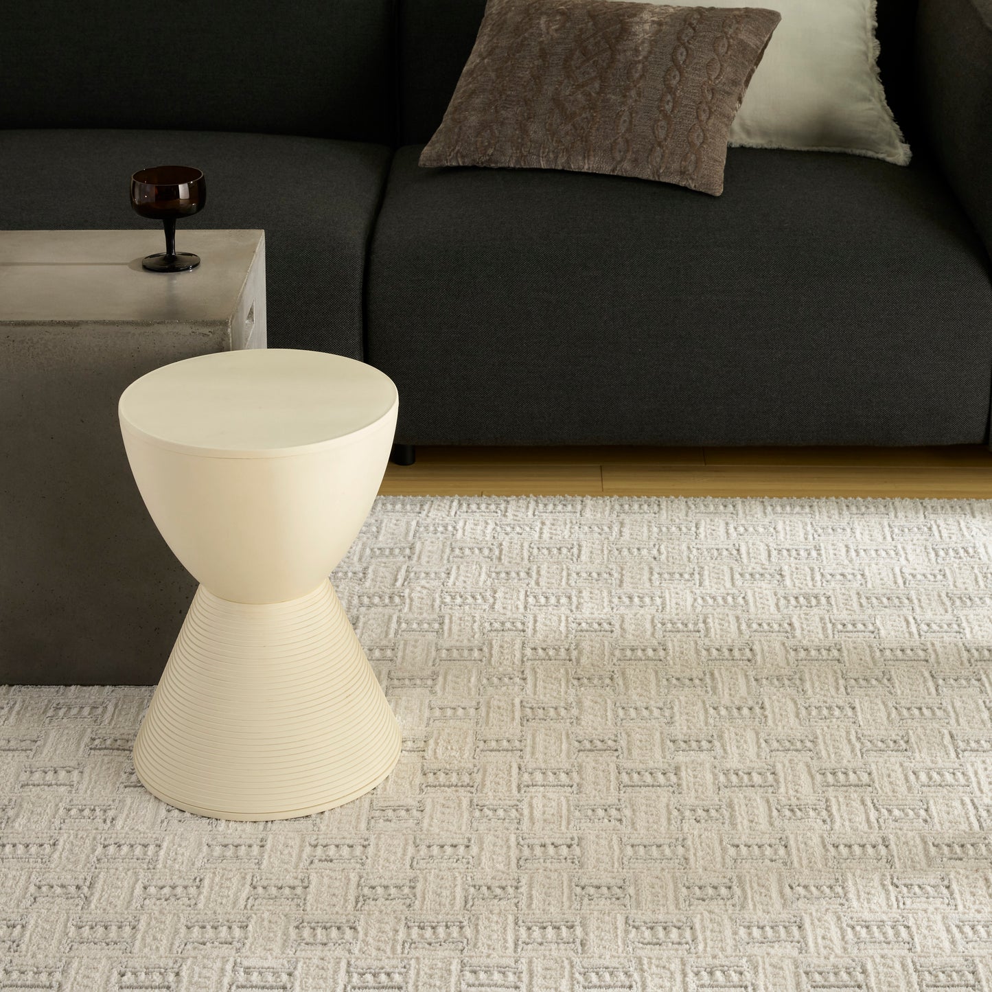 Nourison Home Nordic  Ivory Grey  Contemporary