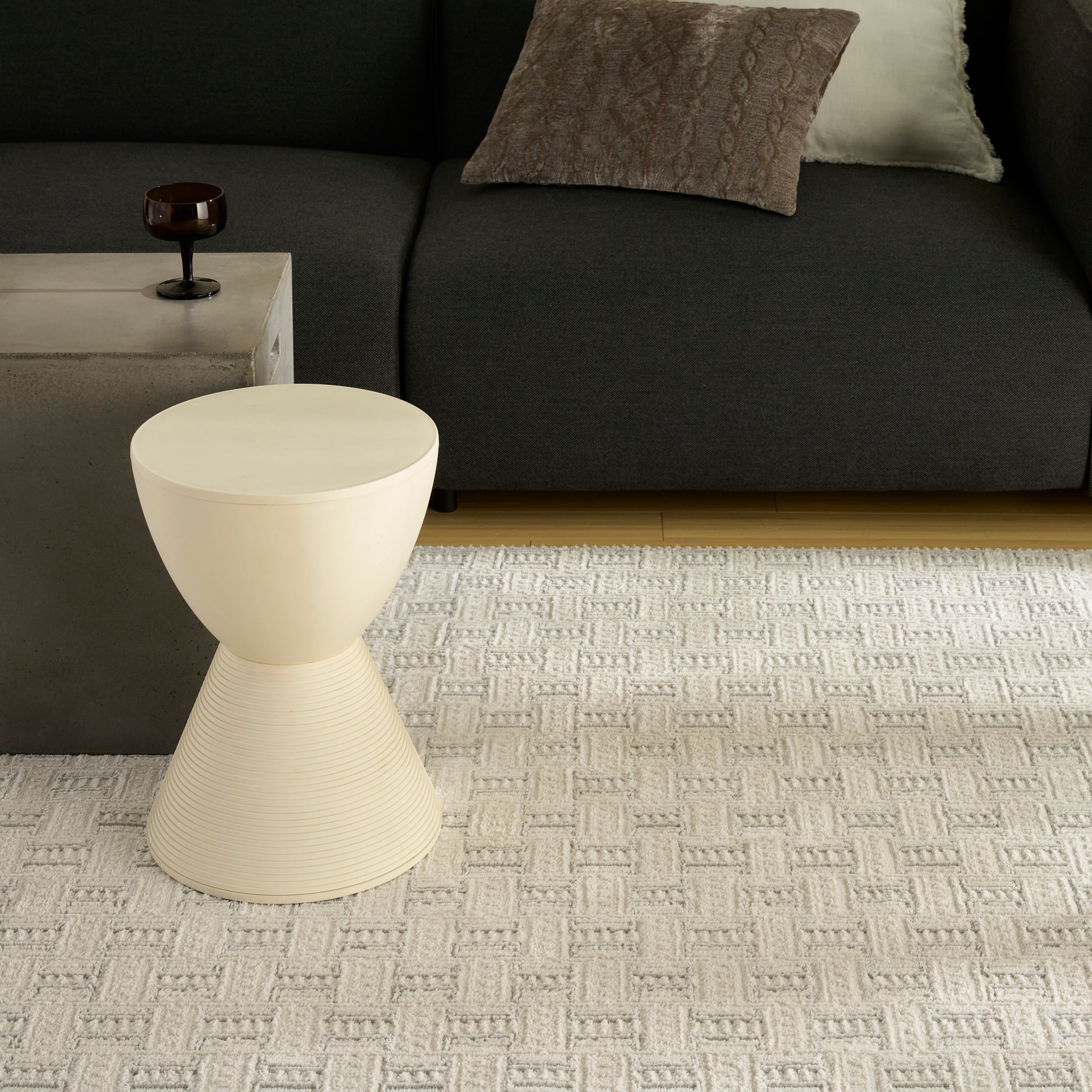 Nourison Home Nordic  Ivory Grey  Contemporary