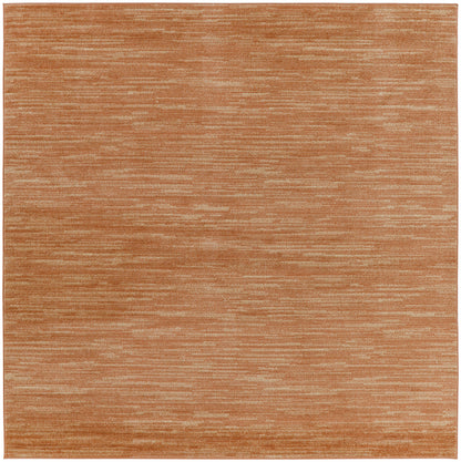 Nourison Home Nourison Essentials NRE01 Rust Contemporary Power-loomed Rug