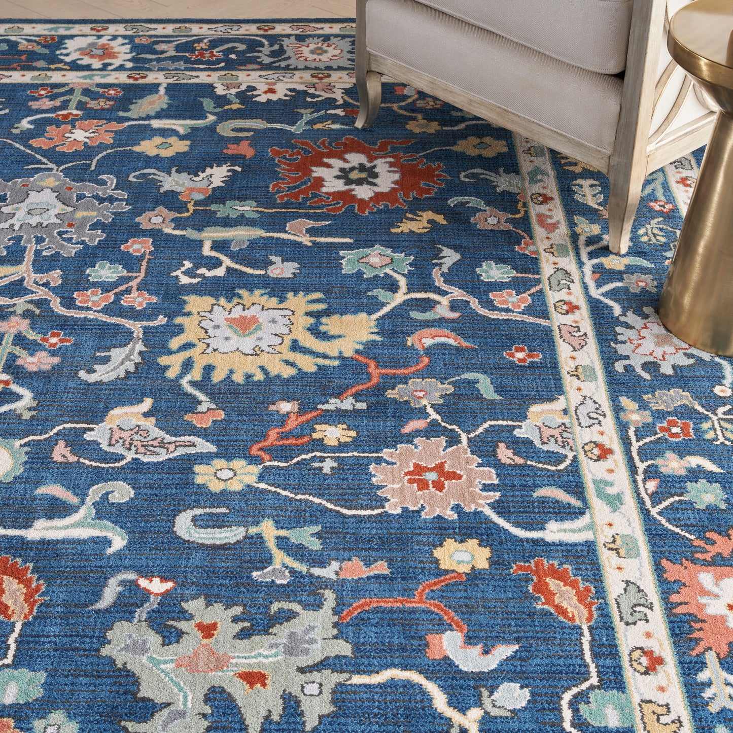 Nourison Home Parisa  Denim  Traditional