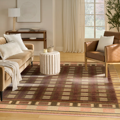 Nourison Home Nordic  Rust  Contemporary