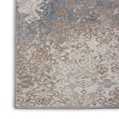 Nourison Home Karma  Ivory Light Blue  Transitional