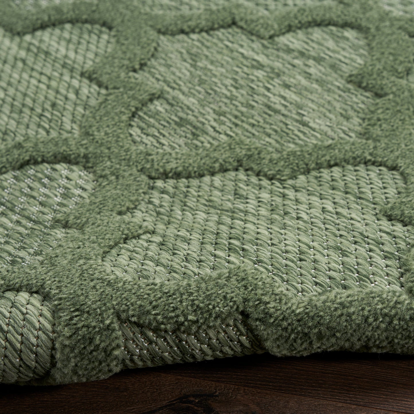 Nourison Home Easy Care  Green  Contemporary
