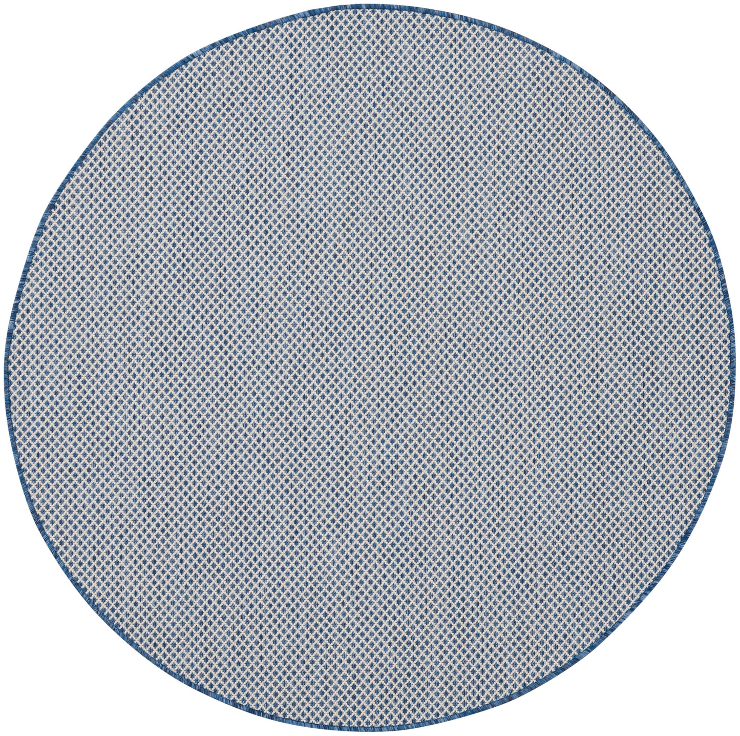 Nourison Home Courtyard COU01 Ivory Blue Contemporary Power-loomed Rug