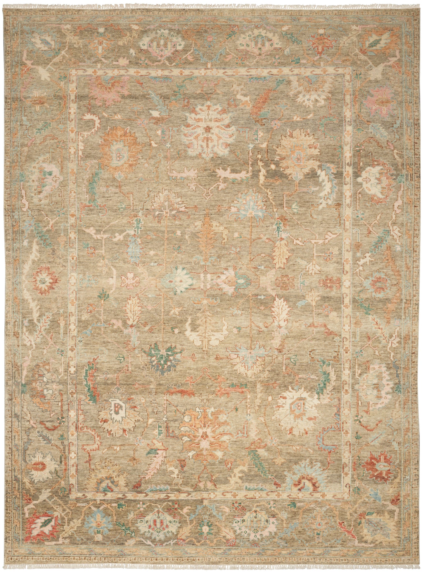 Nourison Home Heritage Vine  Charcoal  Traditional