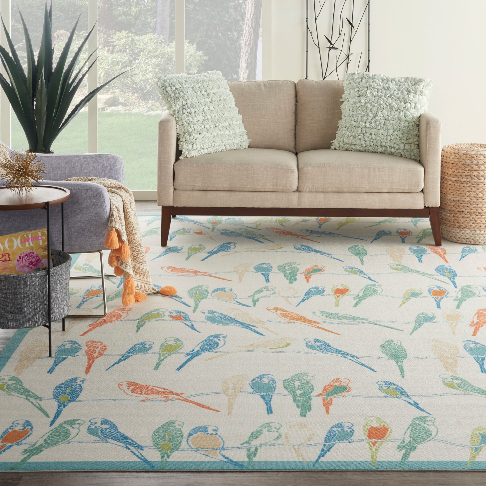 Waverly Sun N Shade  Multicolor  Contemporary