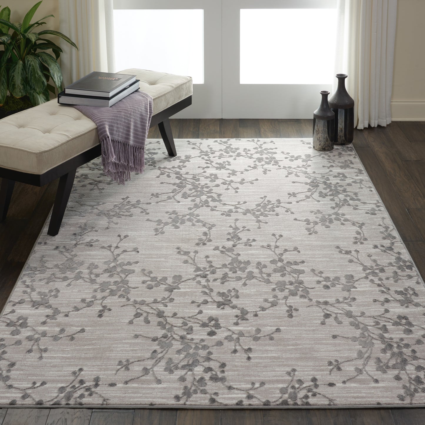 Nourison Home Urban Chic  Grey  Contemporary