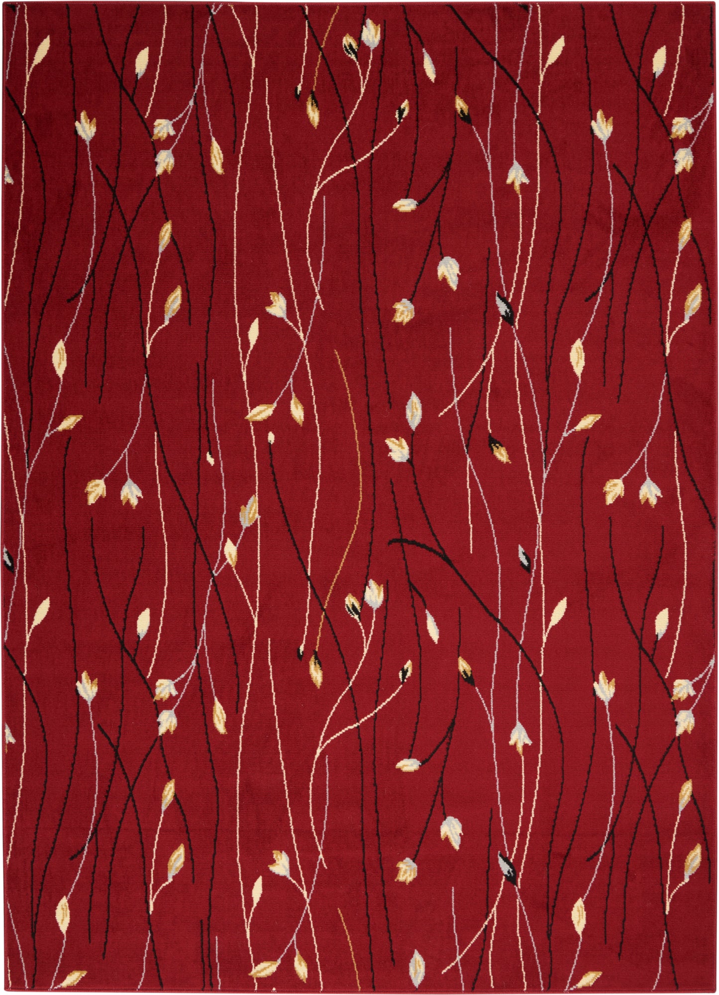 Nourison Home Grafix GRF15 Red Contemporary Power-loomed Rug
