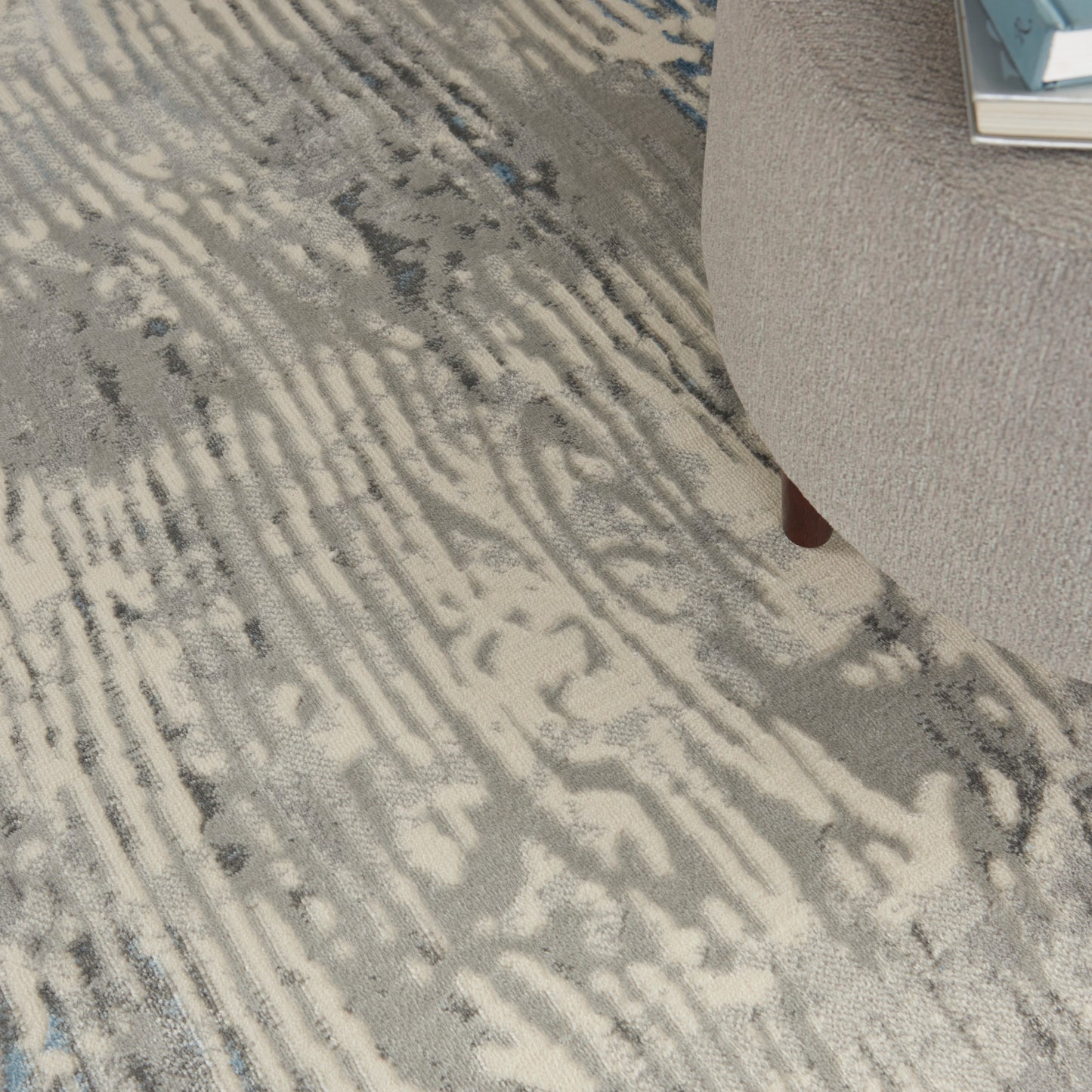 Nourison Home Solace  Ivory Grey Blue  Contemporary