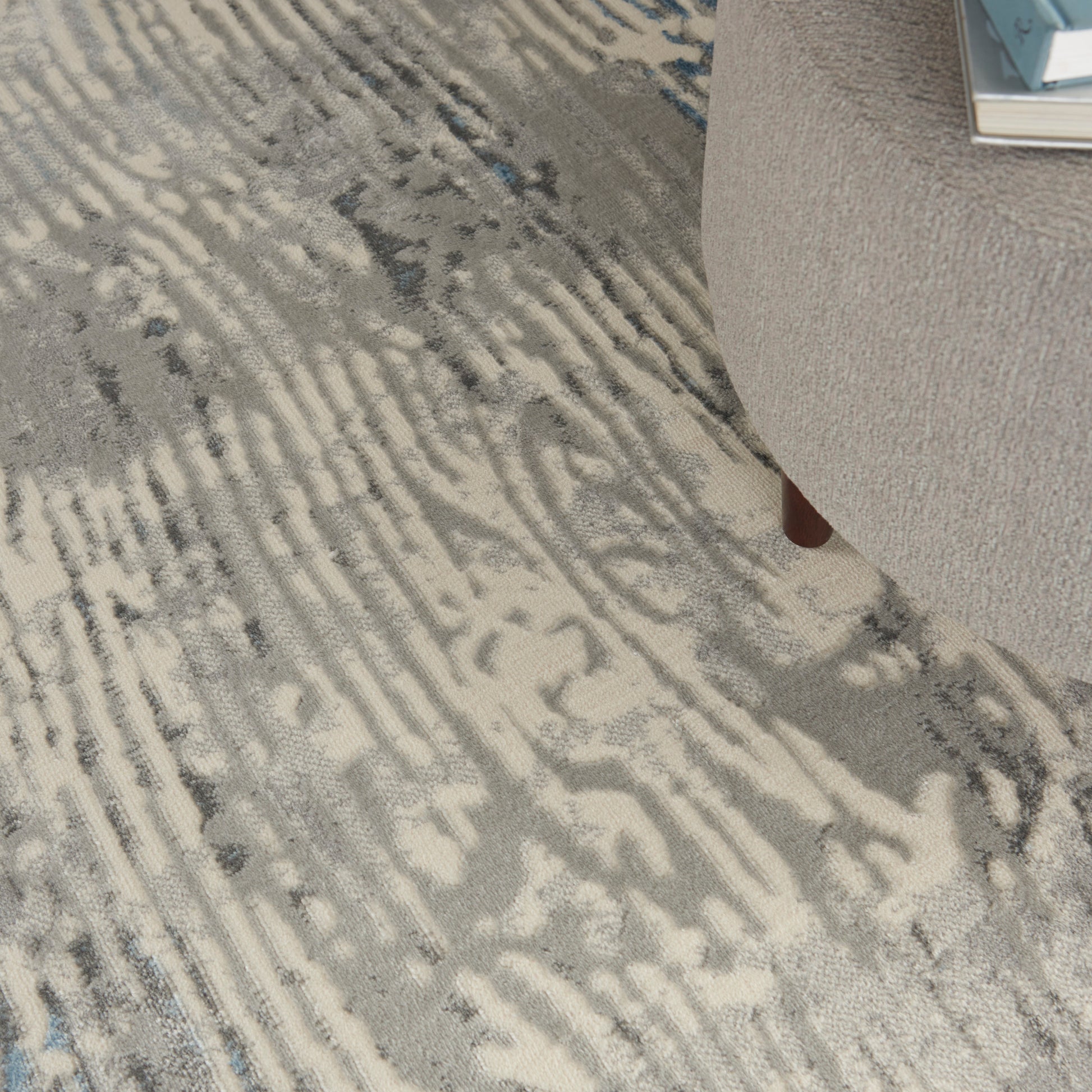 Nourison Home Solace  Ivory Grey Blue  Contemporary