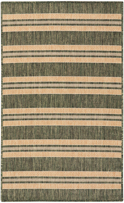 Nourison Home Horizon Indoor/Outdoor HOZ05 Green Contemporary Power-loomed Rug