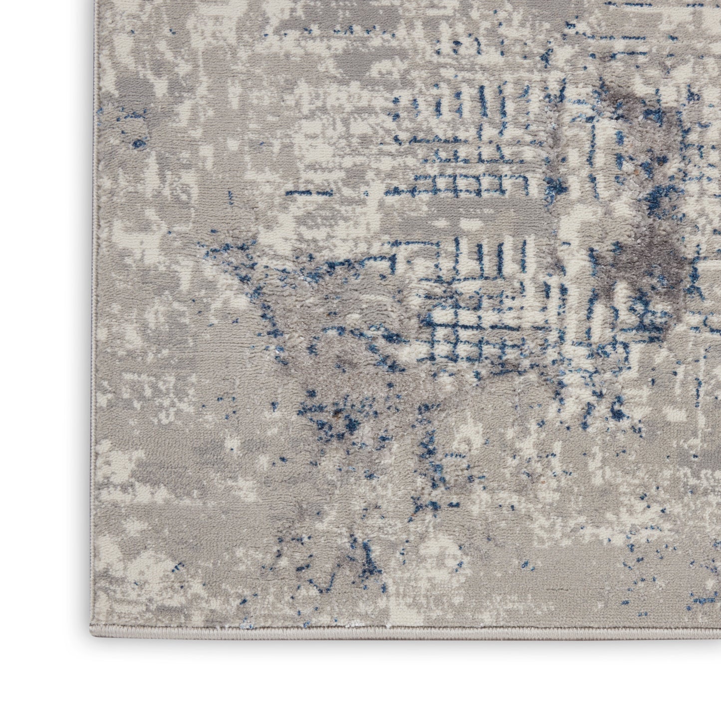 Nourison Home Royal Terrace  Ivory Blue  Contemporary