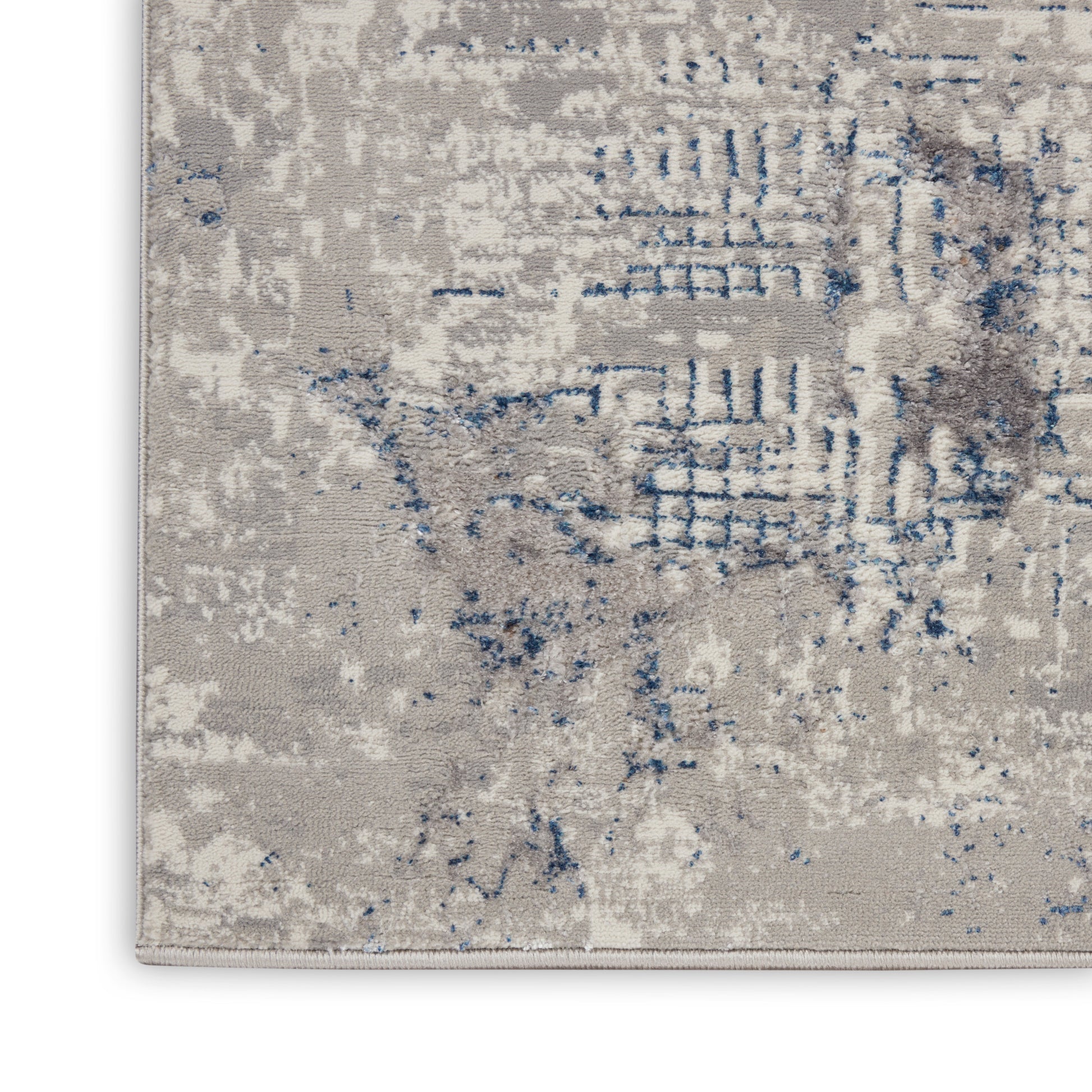 Nourison Home Royal Terrace  Ivory Blue  Contemporary