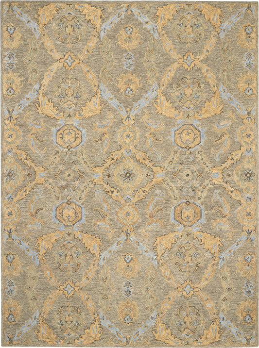 Nourison Home Azura  Taupe Blue  Transitional