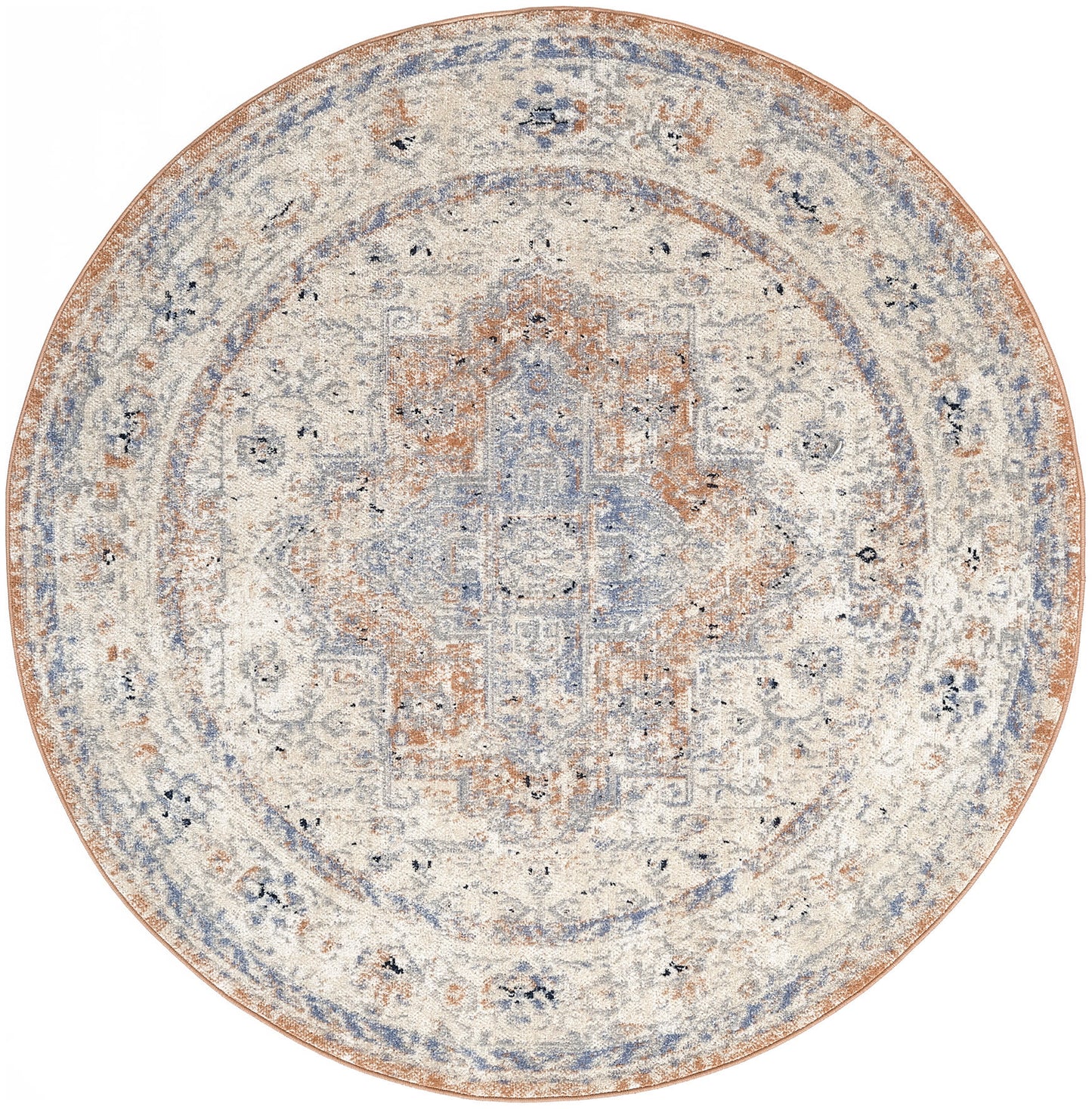 Nourison Home Nourison Essentials Persian NRE07 Beige Blue Traditional Power-loomed Rug