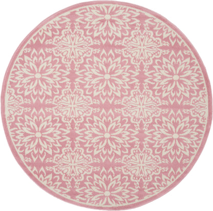 Nourison Home Jubilant JUB06 Ivory Pink Transitional Power-loomed Rug