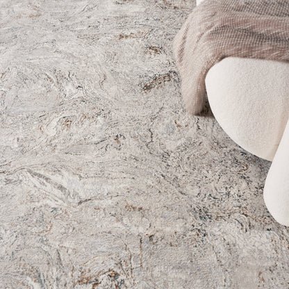 Nourison Home Glitz  Grey Multicolor  Contemporary