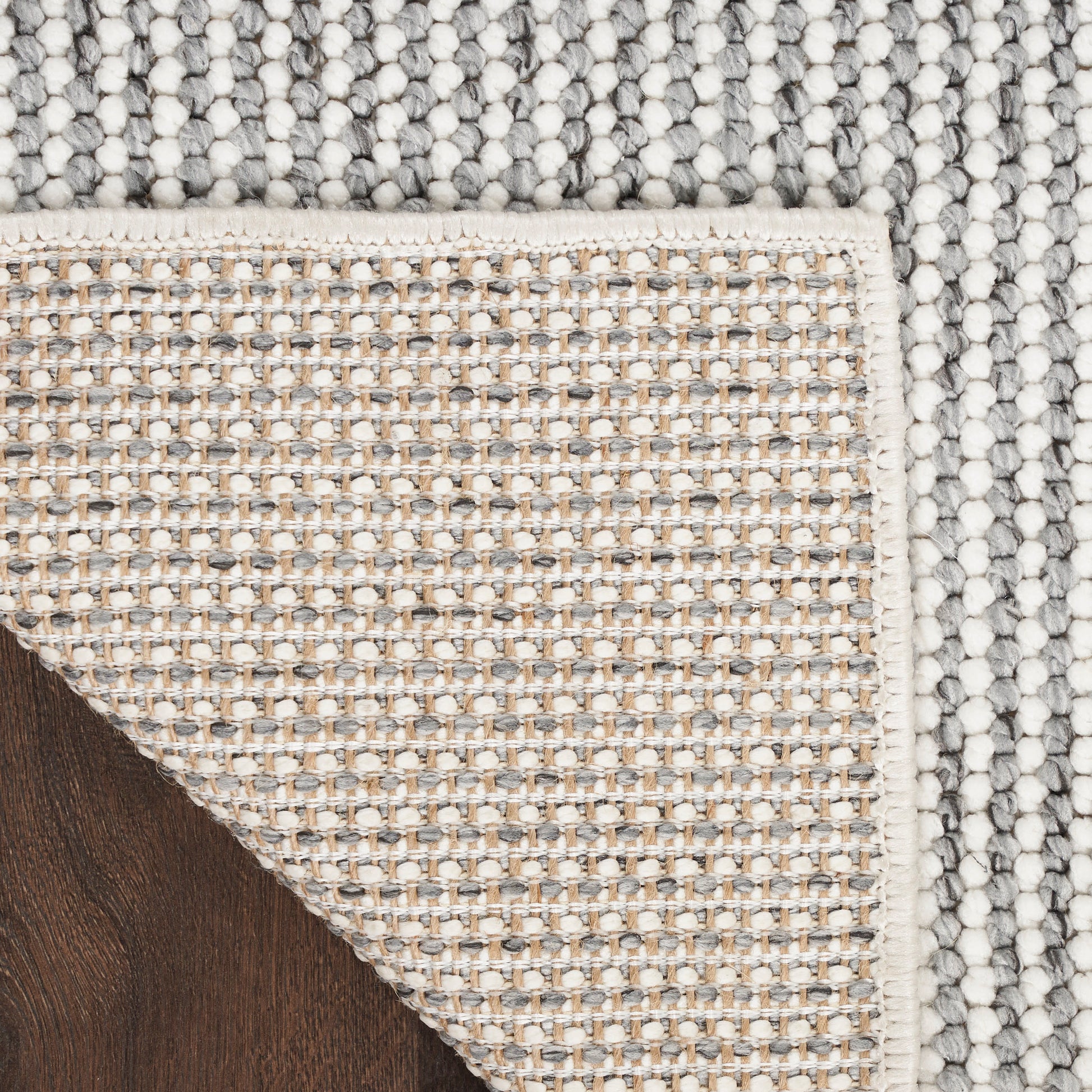 Nourison Home Natural Texture  Ivory Grey  Contemporary