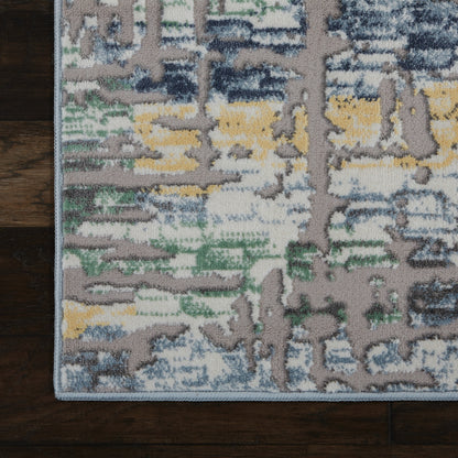 Nourison Home Urban Chic  Grey Multicolor  Contemporary