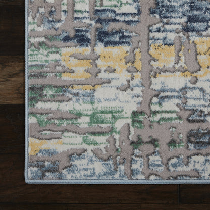 Nourison Home Urban Chic  Grey Multicolor  Contemporary