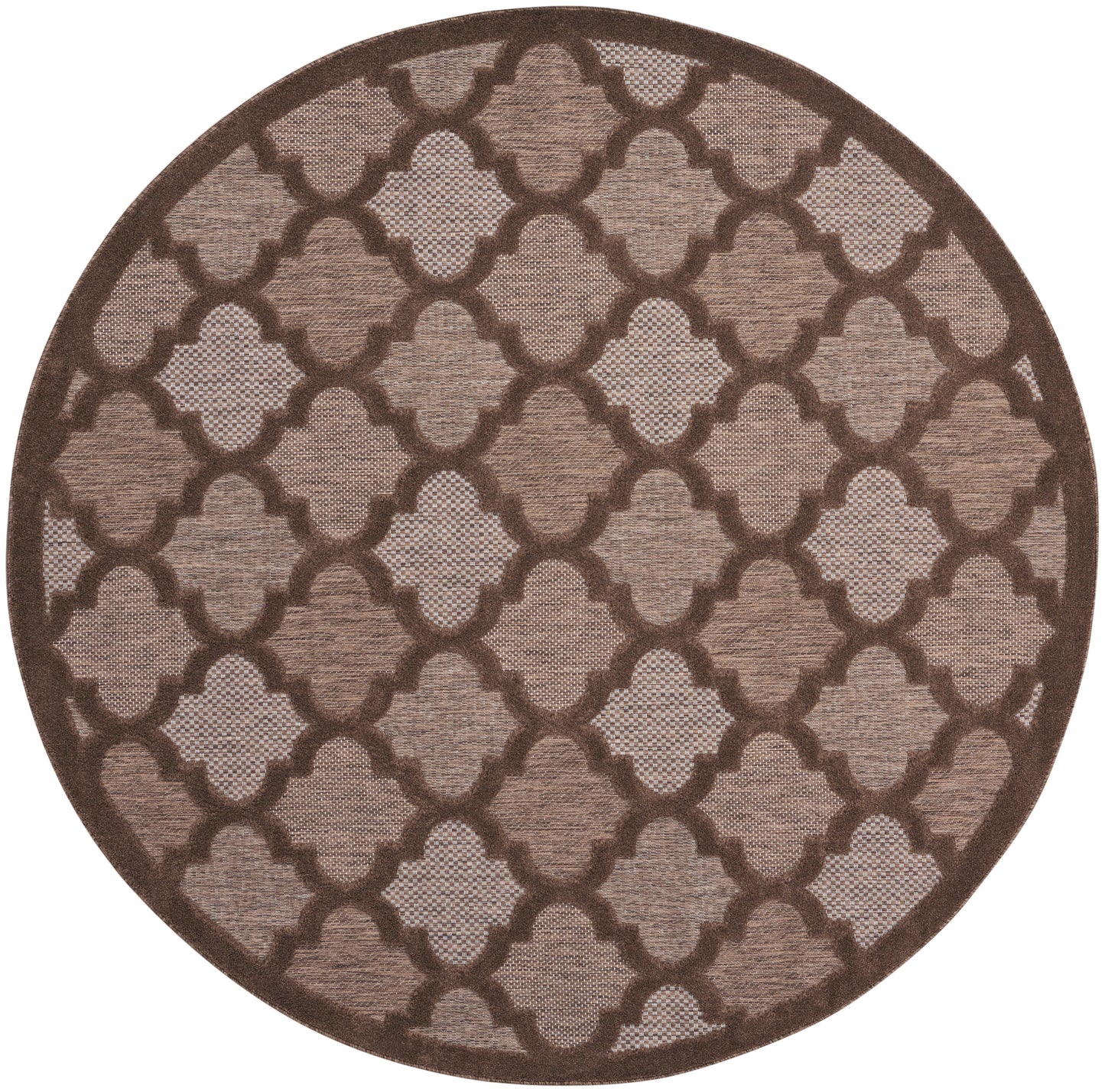 Nourison Home Easy Care NES01 Brown Contemporary Flat Weave Rug