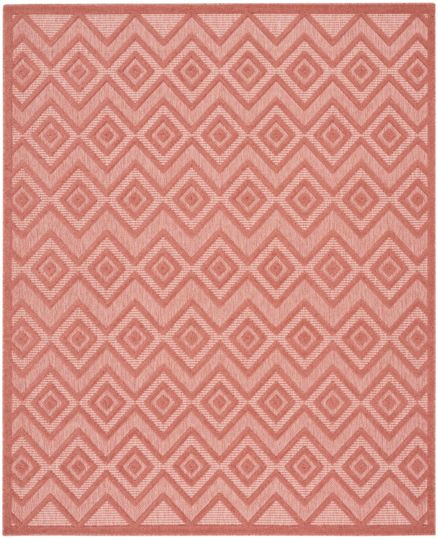 Nourison Home Versatile NRV01 Coral Orange Contemporary Flat Weave Rug