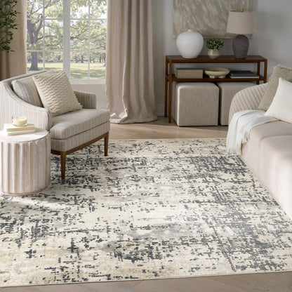Nourison Home Quarry  Ivory Grey  Contemporary