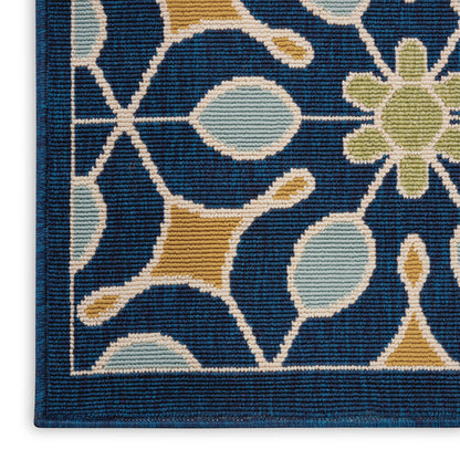 Nourison Home Caribbean  Navy  Contemporary