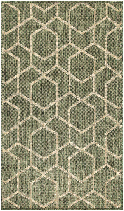 Nourison Home Horizon Indoor/Outdoor HOZ01 Green Contemporary Power-loomed Rug