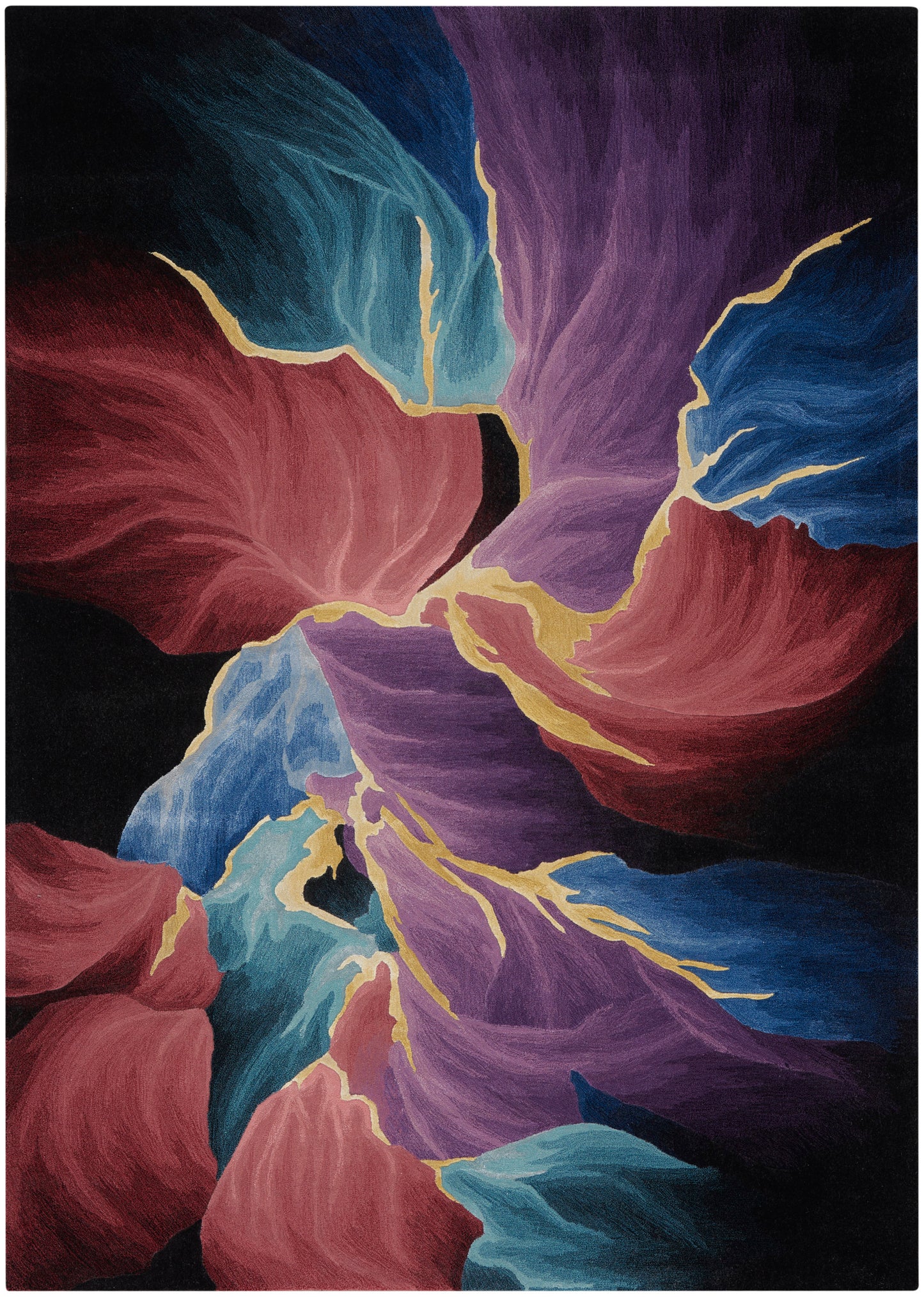 Nourison Home Prismatic PRS34 Black Contemporary Hand Tufted Rug