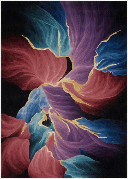 Nourison Home Prismatic PRS34 Black Contemporary Hand Tufted Rug