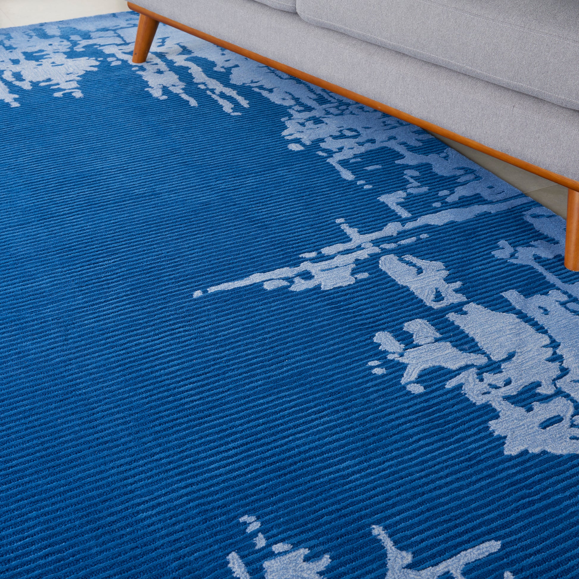 Nourison Home Symmetry  Navy Blue  Contemporary