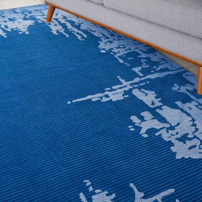 Nourison Home Symmetry  Navy Blue  Contemporary