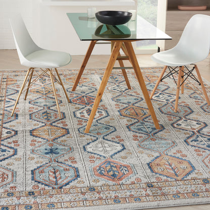 Nourison Home Quarry  Grey Multicolor  Contemporary