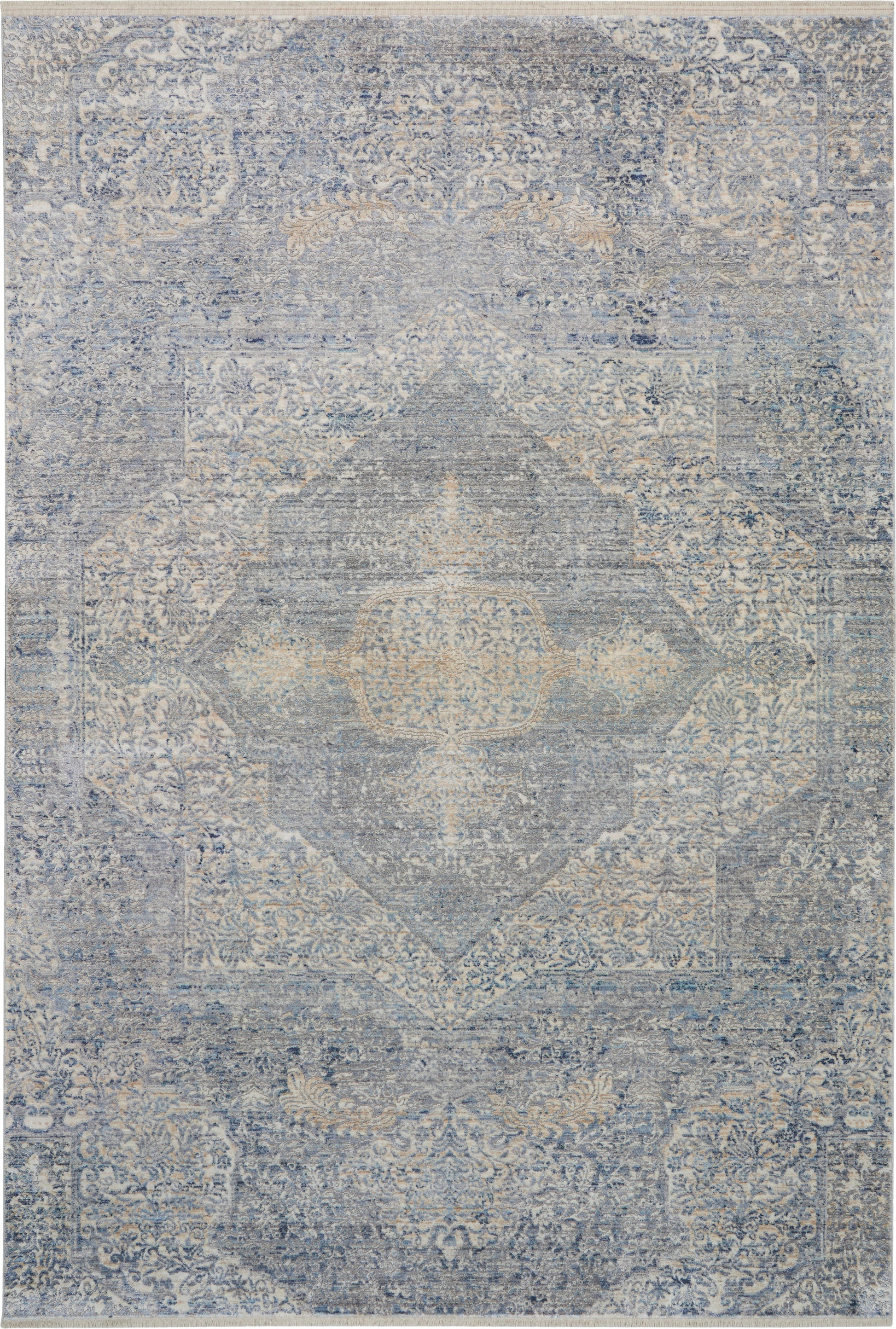 Nourison Home Lustrous Weave  Blue Grey  