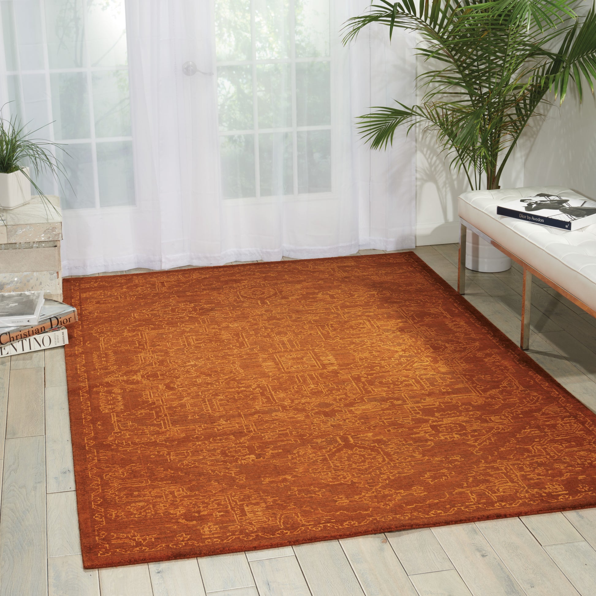 Nourison Home Silken Allure  Chocolate  