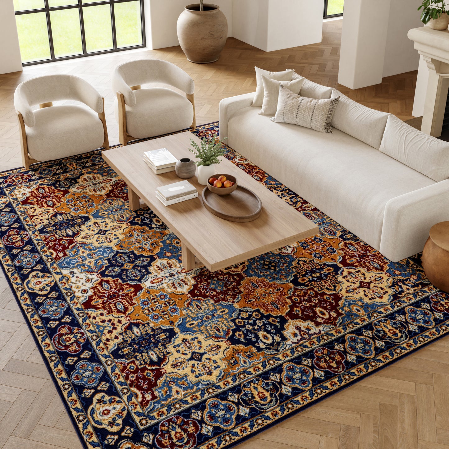 Nourison Home Grafix  Multicolor  Traditional