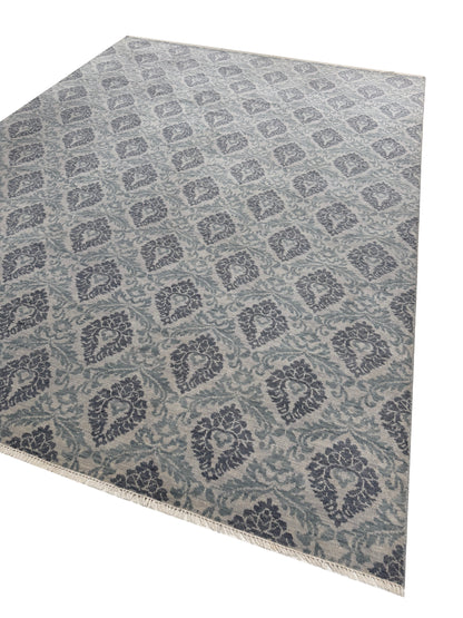 Artisan Samara Silver Grey Transitional Knotted Rug
