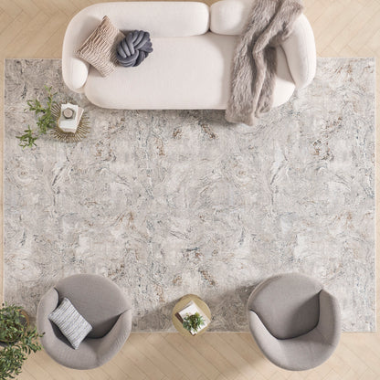 Nourison Home Glitz  Grey Multicolor  Contemporary