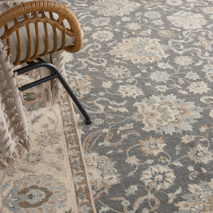 Nourison Home Living Treasures  Grey Ivory  Traditional