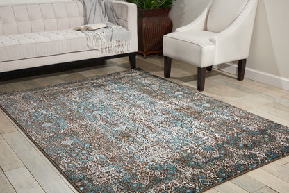 Nourison Home Karma  Blue  Transitional