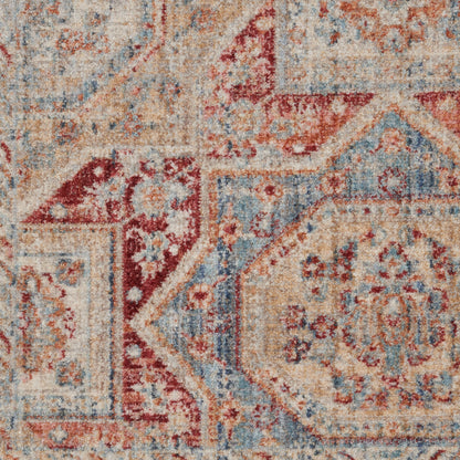 Nourison Home Homestead  Blue Brick  Traditional