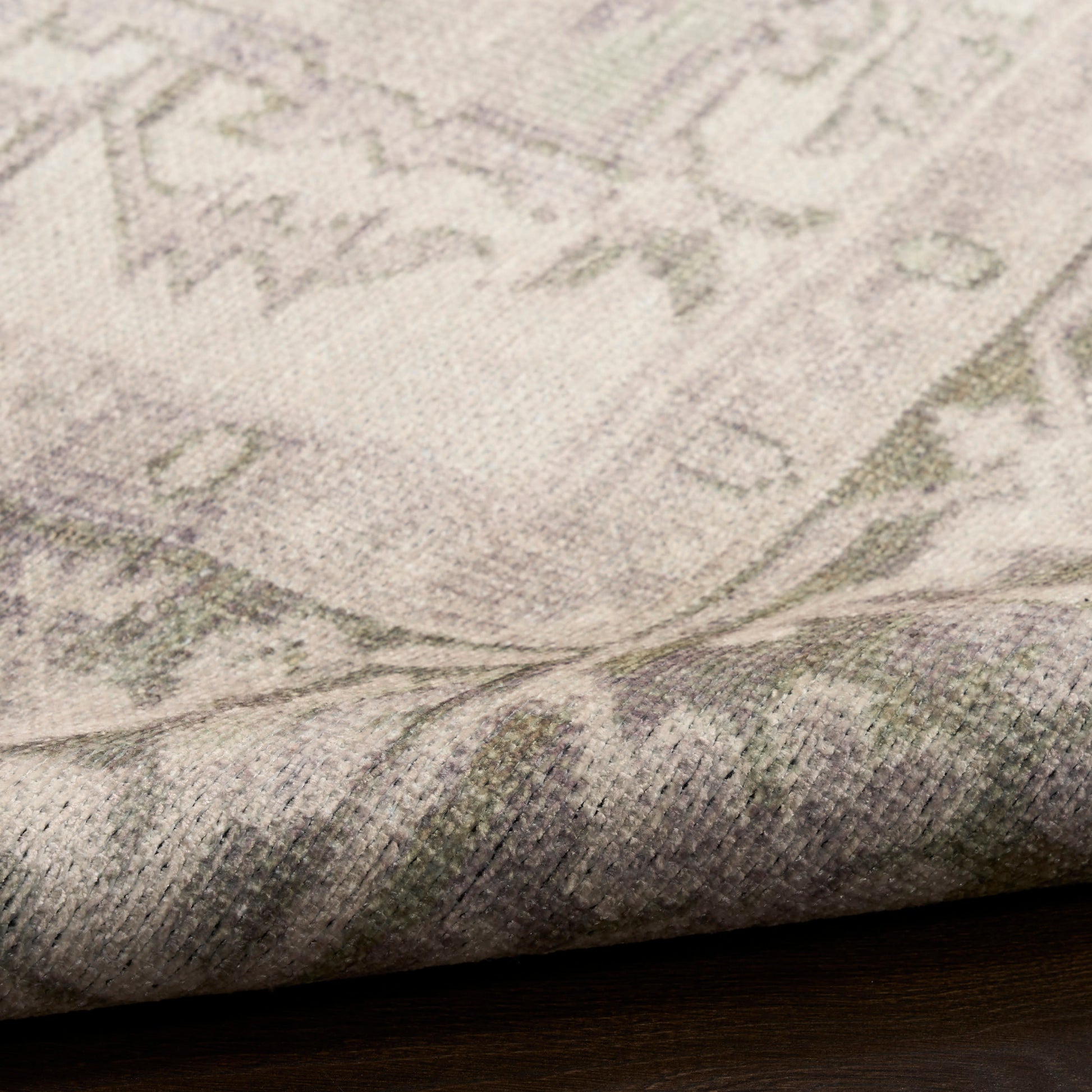 Nourison Home Vintage Washables  Green  Traditional